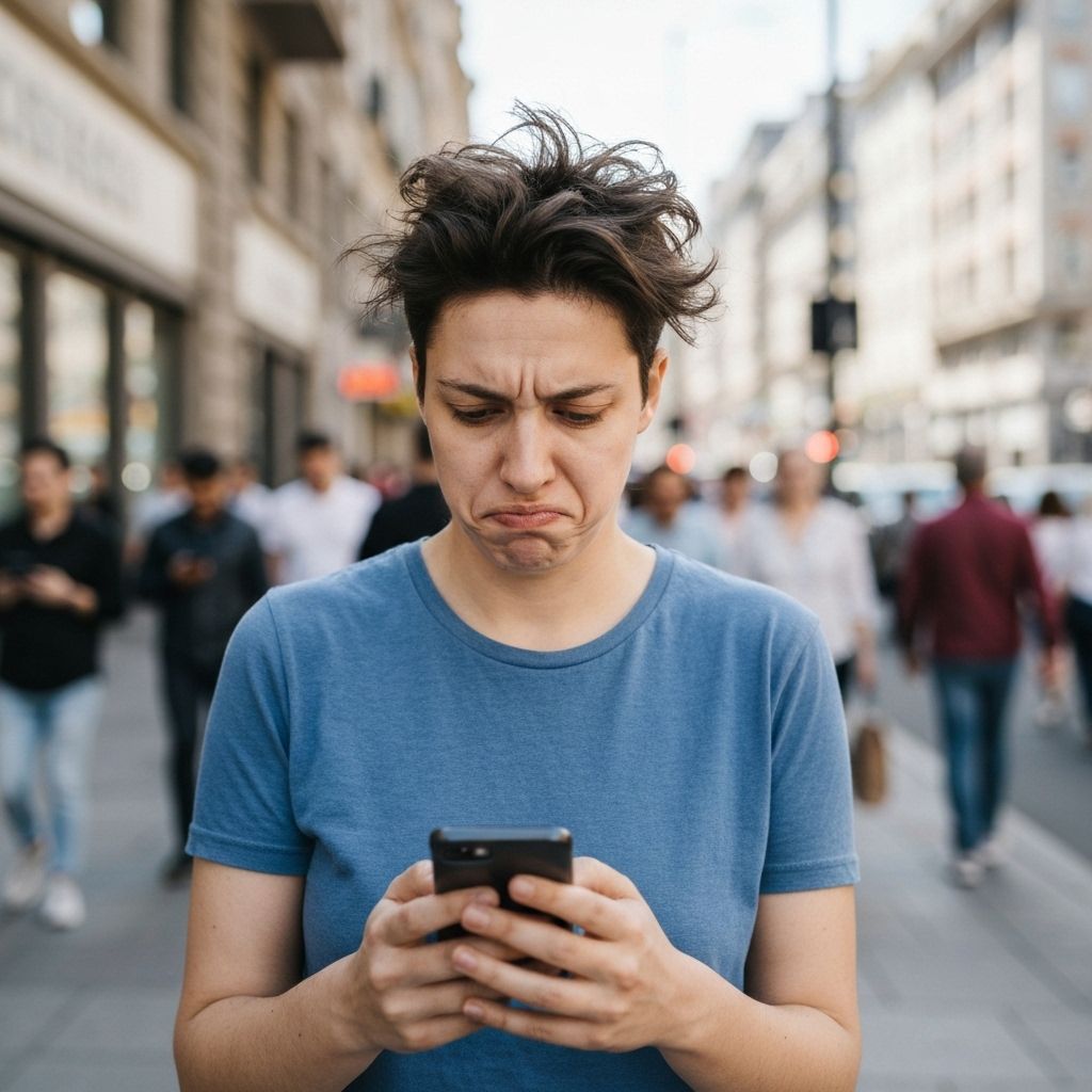 Frustrated person dealing with manual call handling